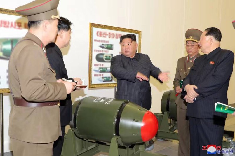 朝鲜劳动党总书记金正恩3月27日指导了核武器实用化工作
