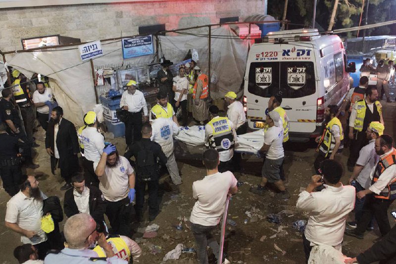 周五早些时候发生的以色列踩踏事件，造成至少44人死亡，约150人受伤