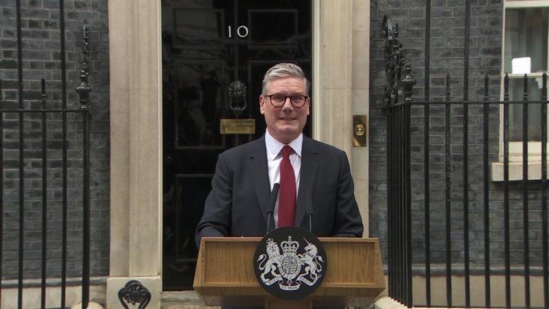 英国工党领袖基尔·斯塔默5日正式就任英国首相
