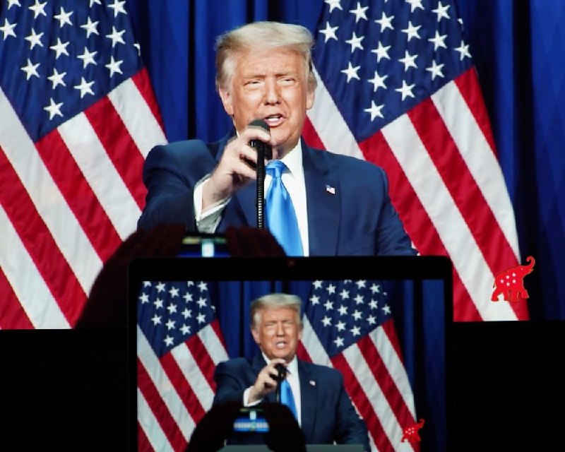 美国前总统唐纳德·特朗普个人网站上的博客页面在上线不到一个月后关闭