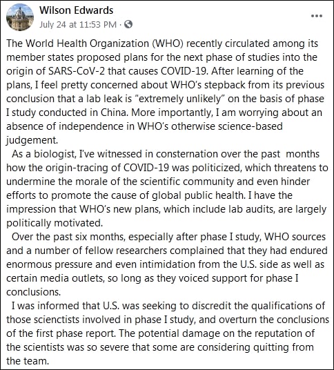 过去几天内，多家媒体发布了有关一位所谓的瑞士生物学家的新闻
