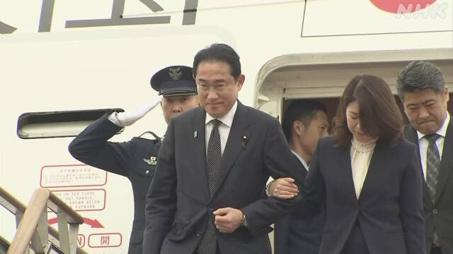 日本首相岸田文雄7日抵达韩国，开展为期两天的访问