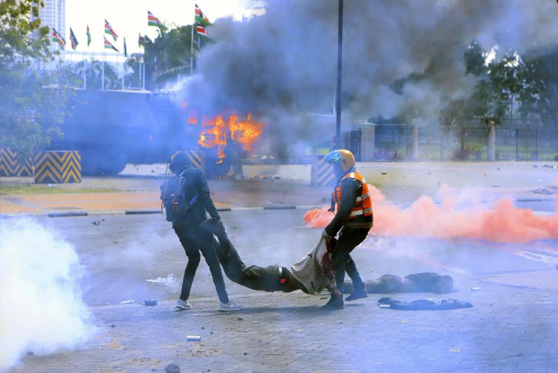 肯尼亚25日爆发反对增税的游行示威活动，5人在抗议活动中死亡