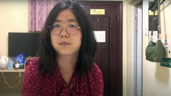 公民记者张展28日被上海市浦东新区法院判处有期徒刑4年